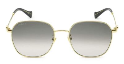 GUCCI-GG1142SA 001 Square Sunglasses Gold Gray Gradient | eBay