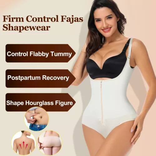 Underwear Tummy Tuck Compression Garment for Women Control Corset Body Shaper UK - Picture 7 of 23