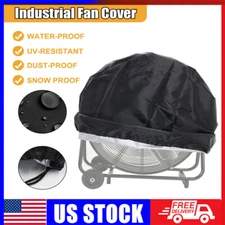 Outdoor Fan Cover Waterproof And Dustproof Fan Cover Heavy Duty Fan Cover(Black)