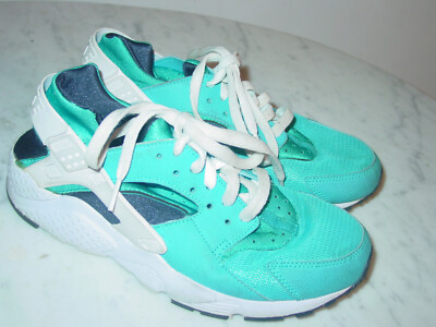 2014 Nike Huarache Run Black/Blue Lagoon/Black Youth Running Shoes! Size 6.5Y | eBay