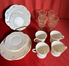 Vintage CDI Plastic Children's Dishes Luncheon/Tea Service for 4