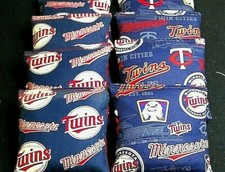 Minnesota Twins MINN CORNHOLE BEANBAGS Game MLB 8 Quality Handmade Bags 