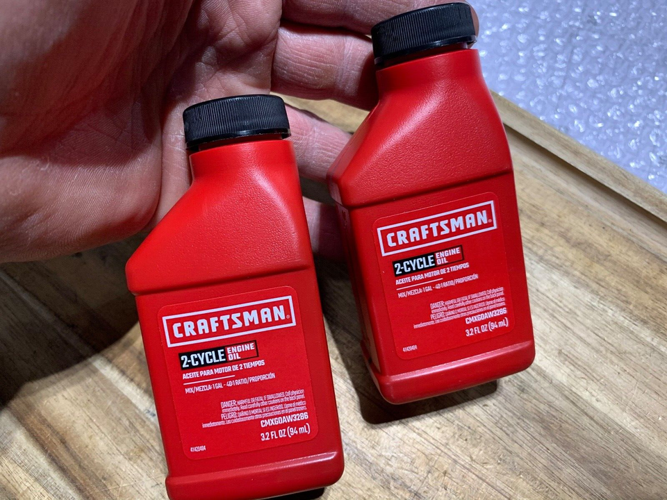 Craftsman 2 cycle engine oil (you get two) (22392) eBay