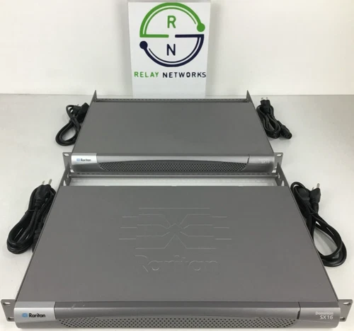LOT OF 2 Raritan DSXA-16 Dominion 16 Port Console Server Dual Power