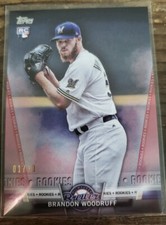 2018 TOPPS CHROME BRANDON WOODRUFF RC - BREWERS - #'d 1/10 SSP