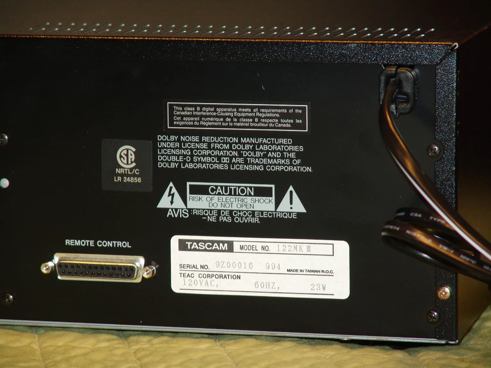 Tascam 122 MKIII MK3 con MOTOR CAPSTAN NUEVO y otras piezas nuevas, 6 meses de garantía Foto 4 de 4