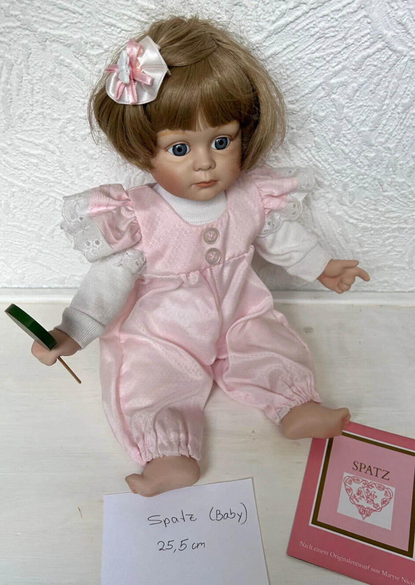 Franklin Mint Maryse-Nicoles-Porzellan-Sammlerpuppe "Spatz"
