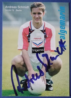 5758 Andreas Schmidt Hertha BSC 90er Autogrammkarte original signiert