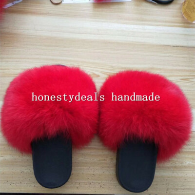 fur slides red