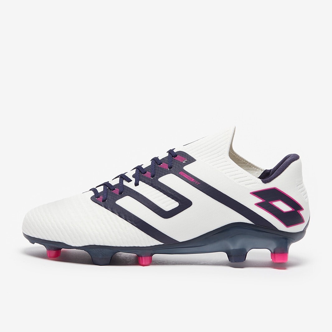 Lotto Maestro 100 IV FG tacchetti calcio uomo tutti bianchi navy vividi fucsia 10 5 nuovi con scatola