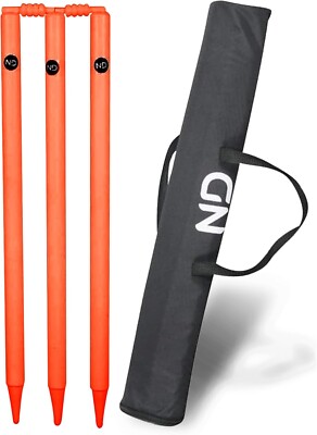 ND Sports Wicket Stümpfe mit Kaution ? Robustes Cricket Stümpfe Set für alle Oberflächen