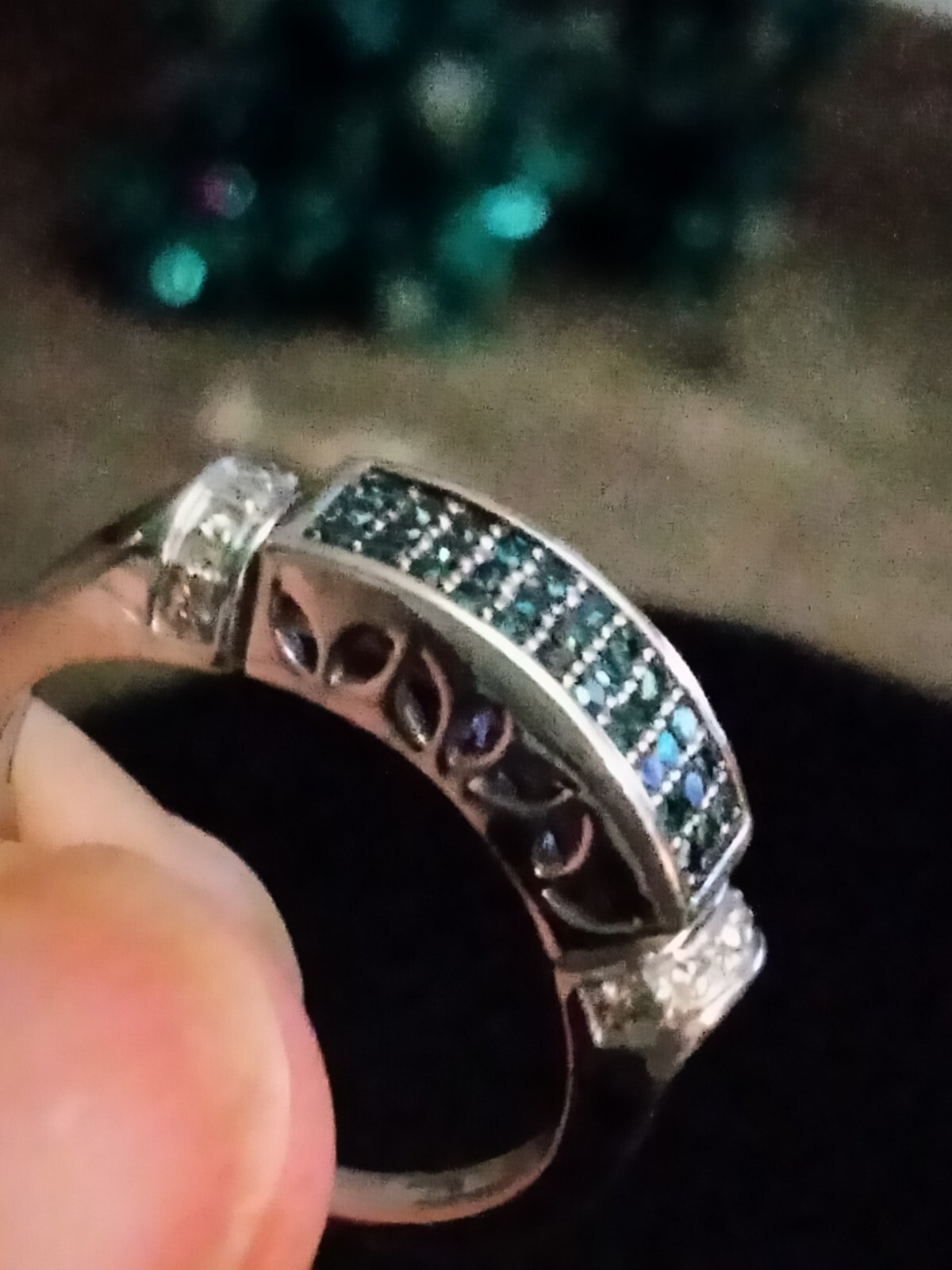 Diamond ring designer Multiple Diamonds preowned … - image 2