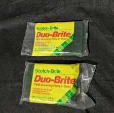 Vtg RARE Lot of 2 3M Scotch-Brite Scouring Pads Retro Packaging New old Stock