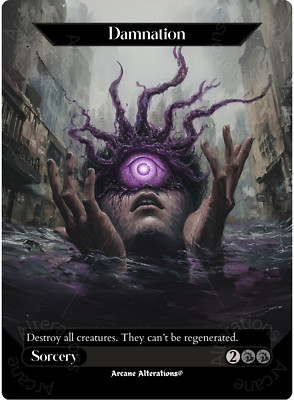Damnation - Full Art Altered Art Custom Proxy Cards