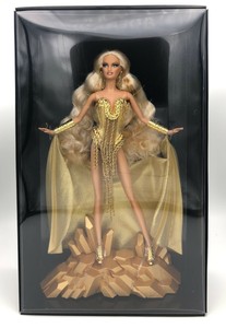 gold barbie doll