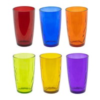 6Er Set - Bunte TrinkgläSer WassergläSer SaftgläSer - Ca. 320Ml