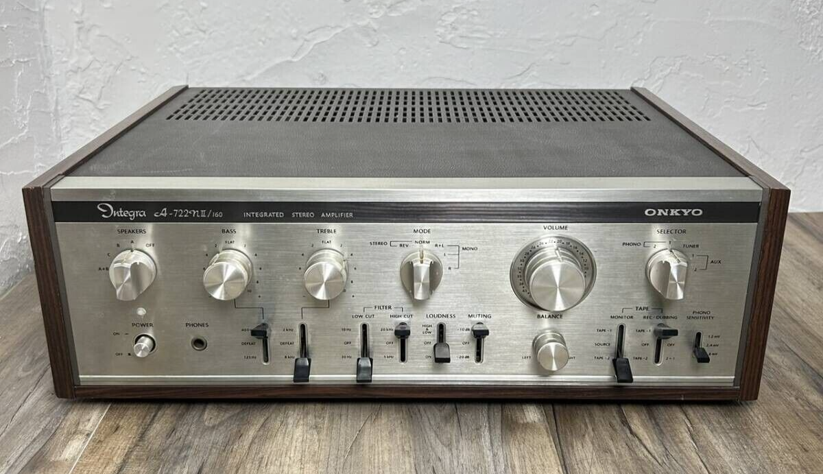 ONKYO A-722Nii/160 Integrated Amplifier Transistor Made in Japan