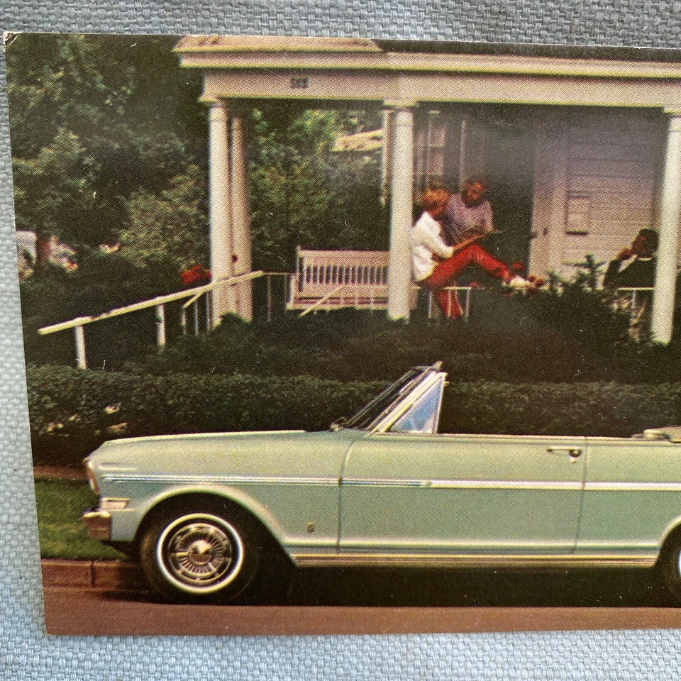 Chevy II Nova 400 1963 convertible Chevrolet concesionario postal EE. UU. Mik Persia WA Foto 2 de 4