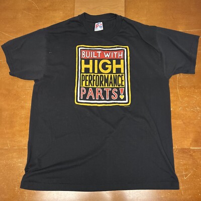 Vintage Hanes Shirt Mens XL Black Short Sleeve Single Stitch Hanes