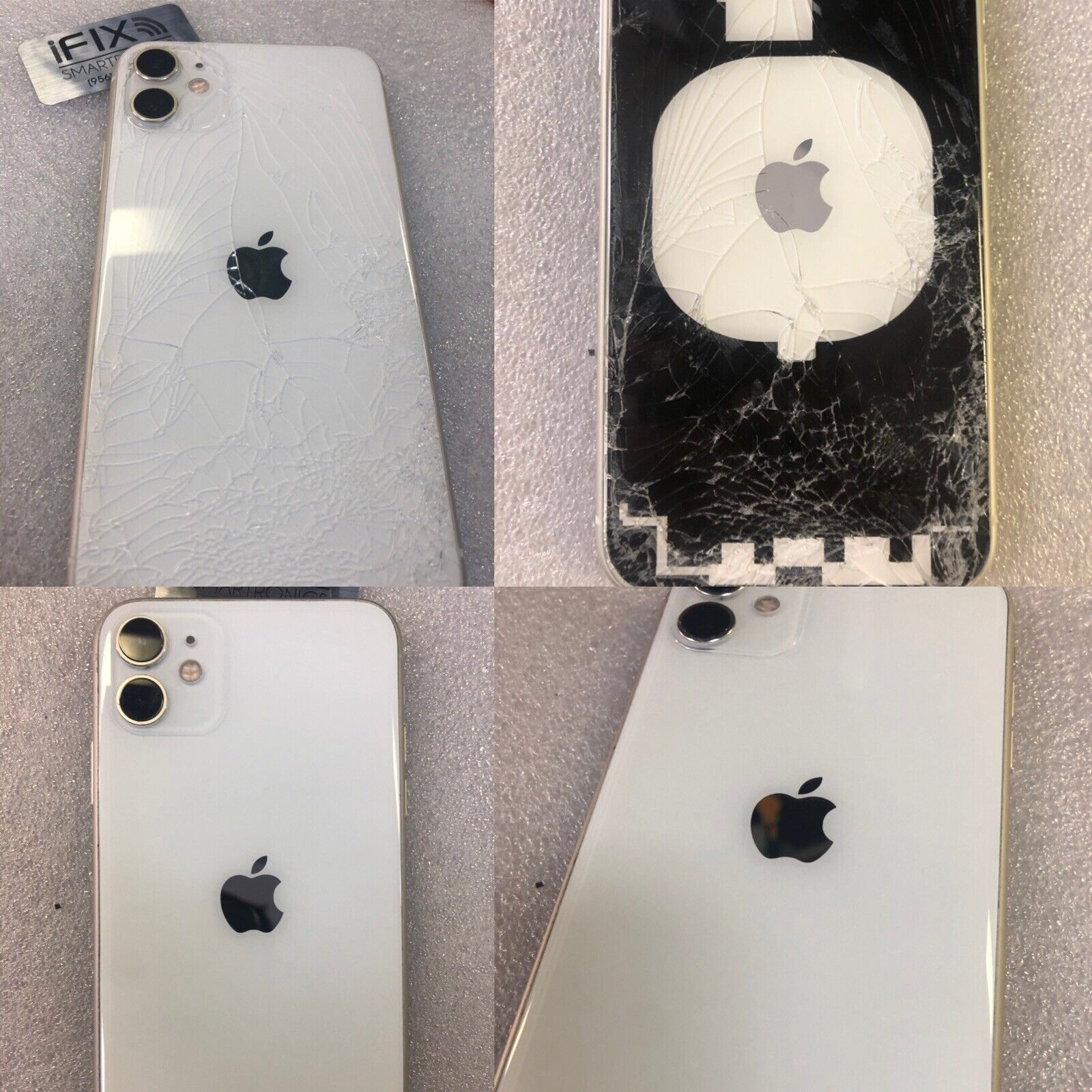 Reparación de Tapa Trasera iPhone 11 Blanco - GoFix