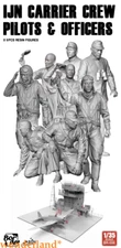 BORDER BR-006 1/35 WWII IJN CARRIER CREW PILOTS & OFFICERS X 8PCS RESIN FIGURES