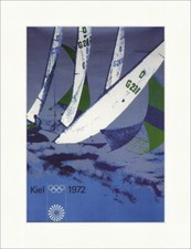 Kiel 1972 Olympia Sommerspiele Segeln Schilksee Kunstdruck Plakatwelt 676