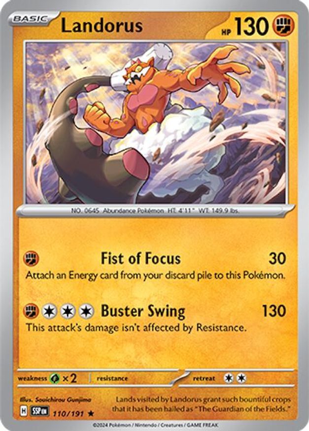 Pokemon Landorus (110/256) Surging Sparks NM HOLO