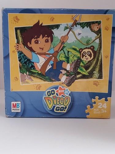 Mb Hasbro Nick Jr Go Diego Go 24 Piece Jigsaw Puzzle 10 X 13 Age 3 Ebay