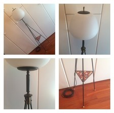 tripode lampada piantana anni 50 60 floor lamp vintage stilnovo arredoluce style