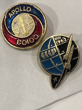 USSR SOVIET SPACE PIN BADGE. VOSTOK-3 VOSTOK-4. AUGUST 1962 APOLLO SOYUZ 1975