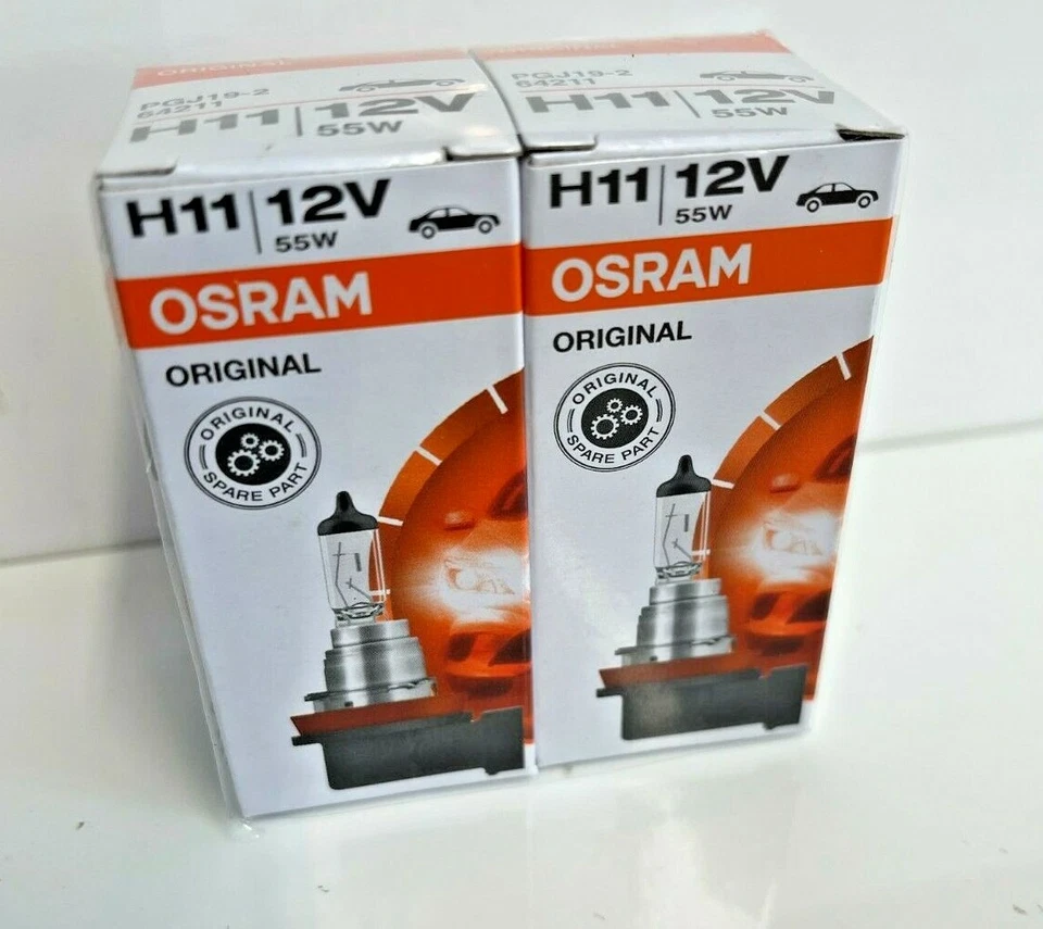 Bombilla halógena Osram Sylvania 2 piezas H11 OEM 64211L+ 12V 55W Foto 3 de 4