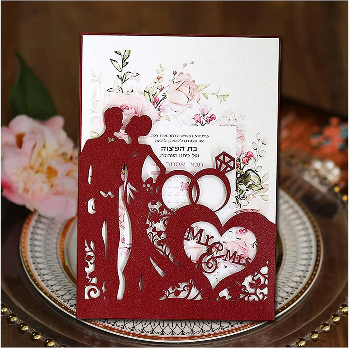 Wedding Metal Die Cuts for Card Making, Cutting Dies Invitation Stencils  Embossi