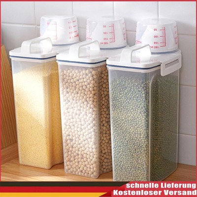 Clear Food Storage Box Large Capacity Dry Food Storage Tank Kitchen Accessories 