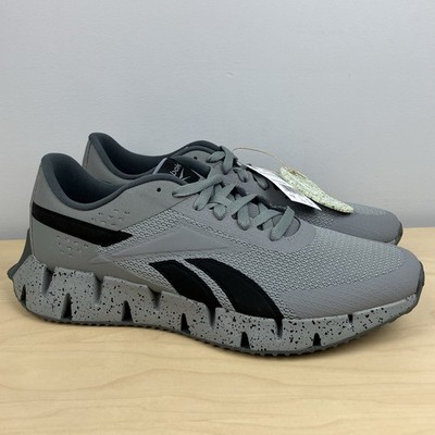 Reebok Men s Size 12.0 Zig Dynamica 2 CL Gray Black Athletic Training Shoes NWT!