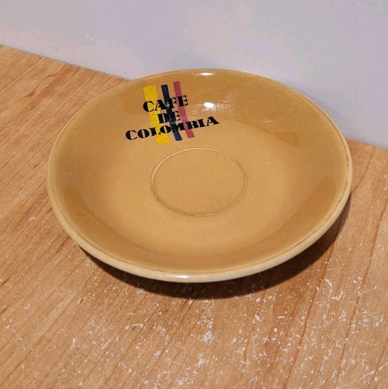 CAFE DE COLUMBIA   4  Cup & Saucer Sets  PORCELANA DIAMANTE  Total 8 Pieces  HTF thumbnail 5