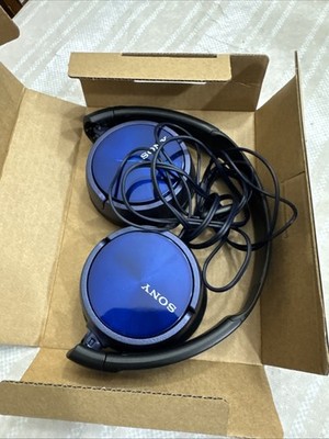 Sony MDR-ZX110AP BLUE Wired Overhead Headphones with Microphone