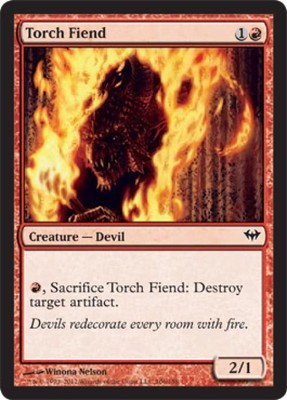 Torch Fiend -Foil Light Play MTG Dark Ascension