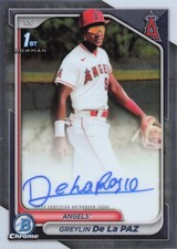 Greylin De La Paz 2024 Bowman Chrome #CPA-GD Prospect Autographs Auto