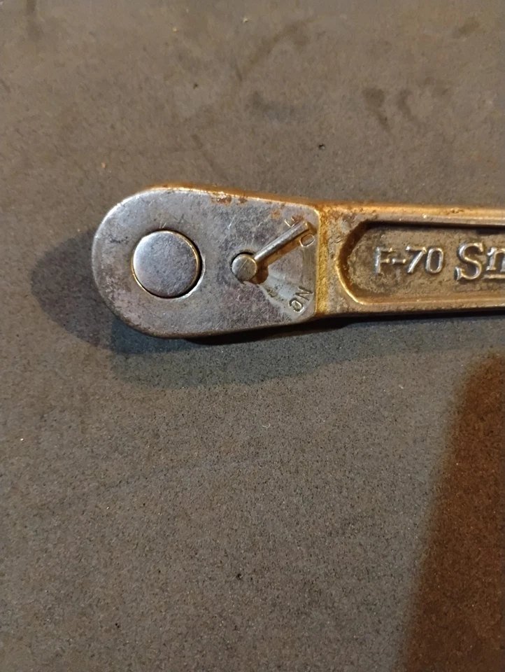 1931 Very Rare Vintage Snap-On F70 Ferret Ratchet 3/8” Drive Kenosha, WI. USA - Image 3 of 4