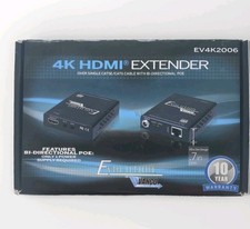 Vanco Evolution Ultra-Slim 4K Black HDMI Extender - EV4K2006