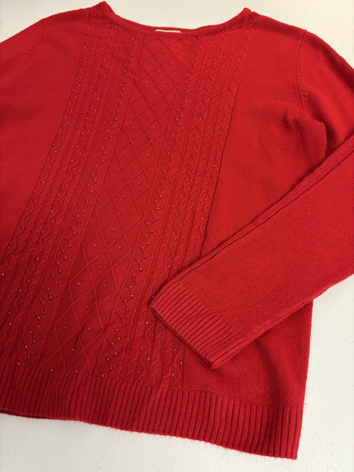 vtg Classic Elements Red Pullover Sweater Petite … - image 18