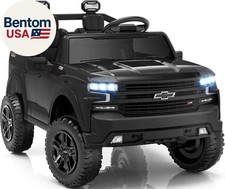 24V 2 Seater Ride on Toys Licensed Chevrolet Silverado, Electric Vehicle with Re