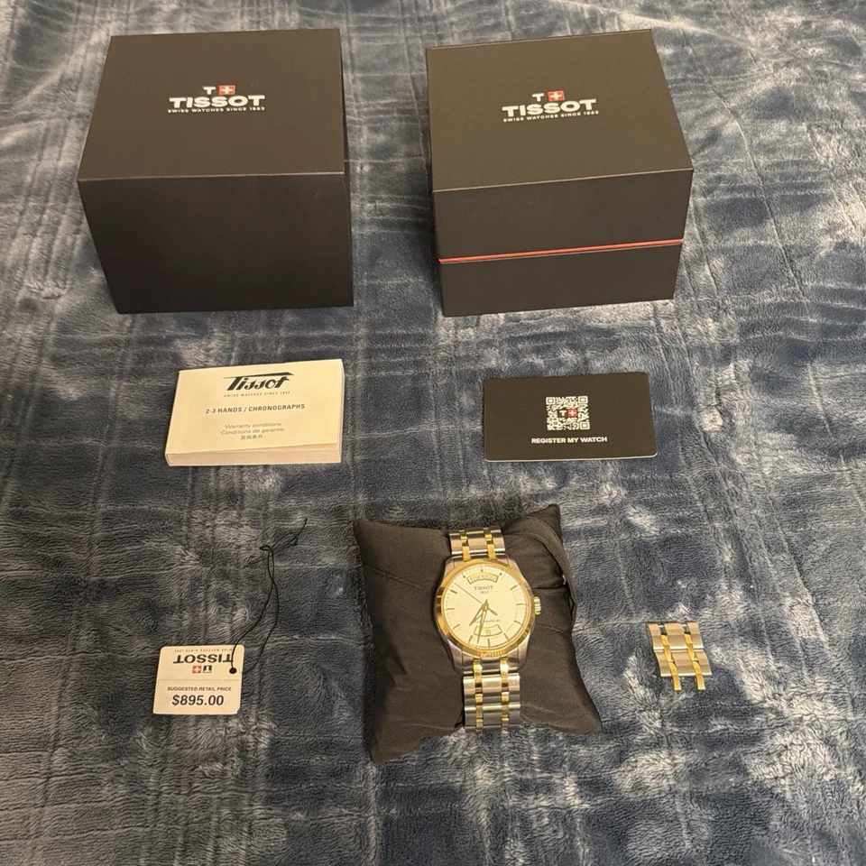 Tissot Couturier Powermatic 80 Two-Toned Men's Watch T0354072201101 Mint Worn 2x - Image 2 of 4