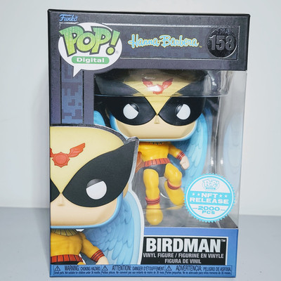 Funko Pop Digital: Hanna-Barbera - Birdman #158 N F T 2000 PCS w/ Hard Stack
