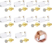 10 Pcs Ear Piercing Kit, Ear Piercing Gun, Gold | Self Piercing Tool Set, Gold P