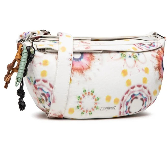 Borsa Desigual Breathe Louisiana Bianca Tie Dye Donna Tracolla Edizione Esaurita
