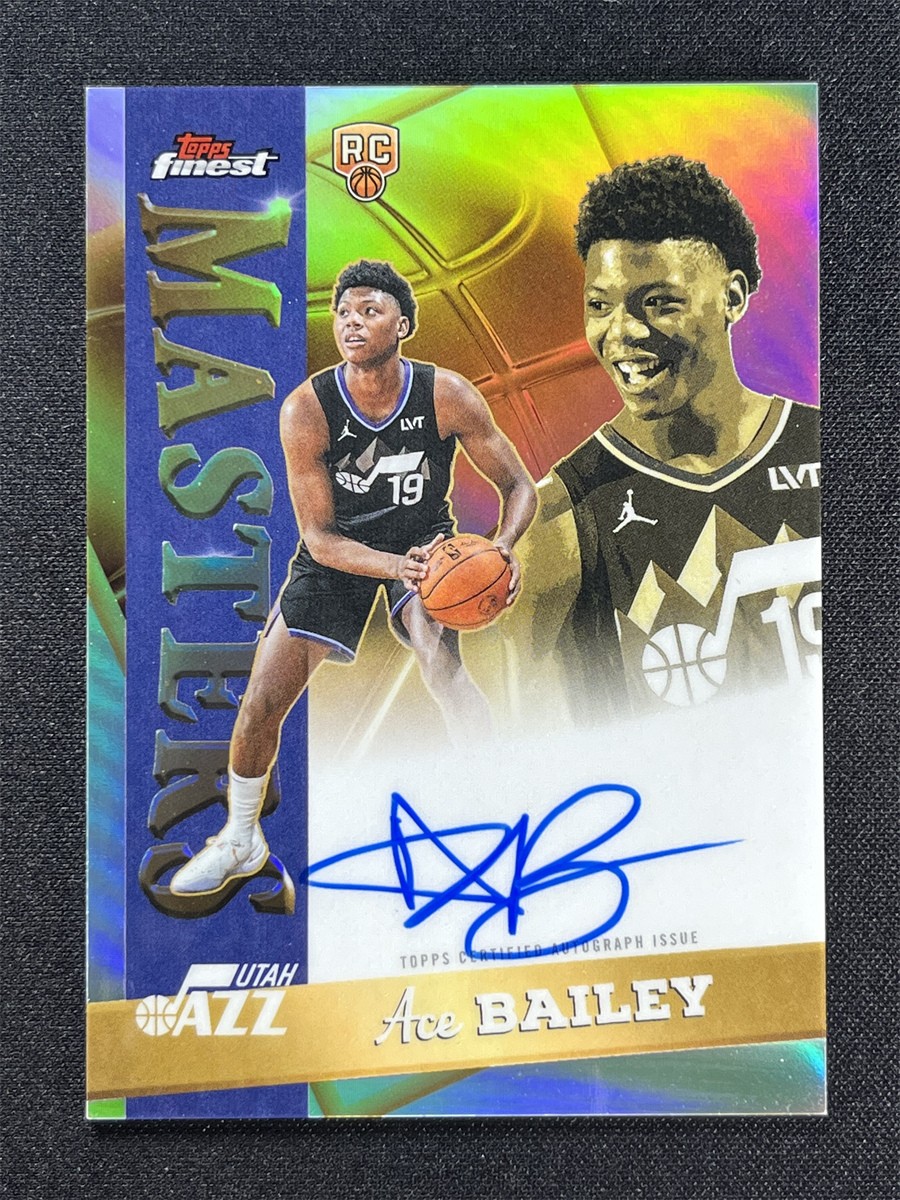 2025-26 Topps Finest Ace Bailey Silver Refractor Masters Auto RC Rookie #MA-AB