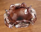 Vintage Murano Glass Bowl/Ashtray Purple/amethyst Good Condition