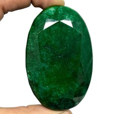 676 Cts Natural Brazilian Emerald Stunning Green Pendant Size Oval Cut Gemstone