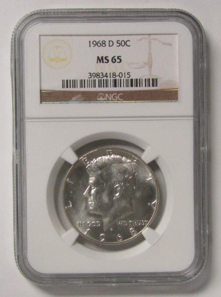 MS 65 Graded 1968 Kennedy US Half Dollars (1964-Now) for sale | eBay